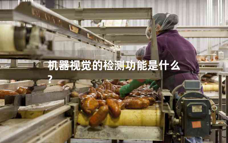 機(jī)器視覺的檢測功能是什么?