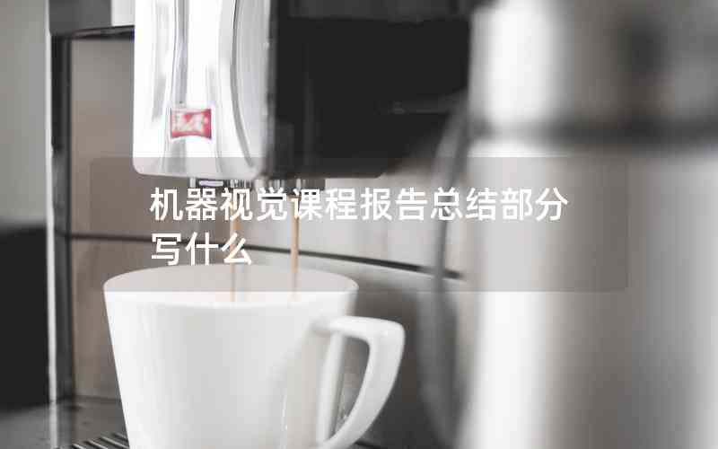 機器視覺課程報告總結部分寫什么