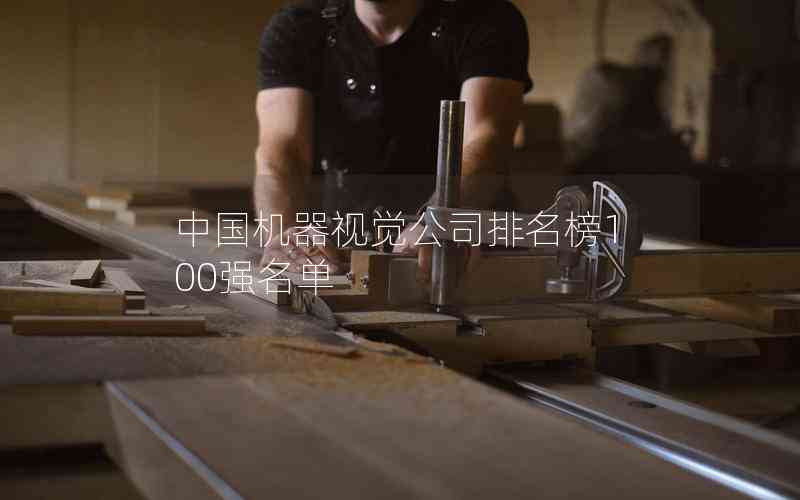 中國(guó)機(jī)器視覺公司排名榜100強(qiáng)名單