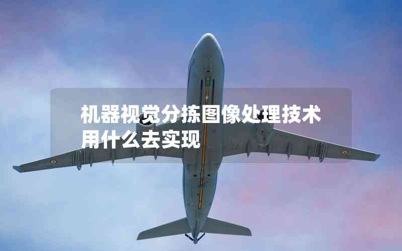 機器視覺分揀圖像處理技術用什么去實現(xiàn)