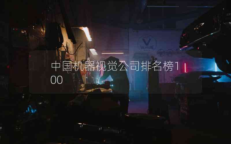 中國(guó)機(jī)器視覺公司排名榜100