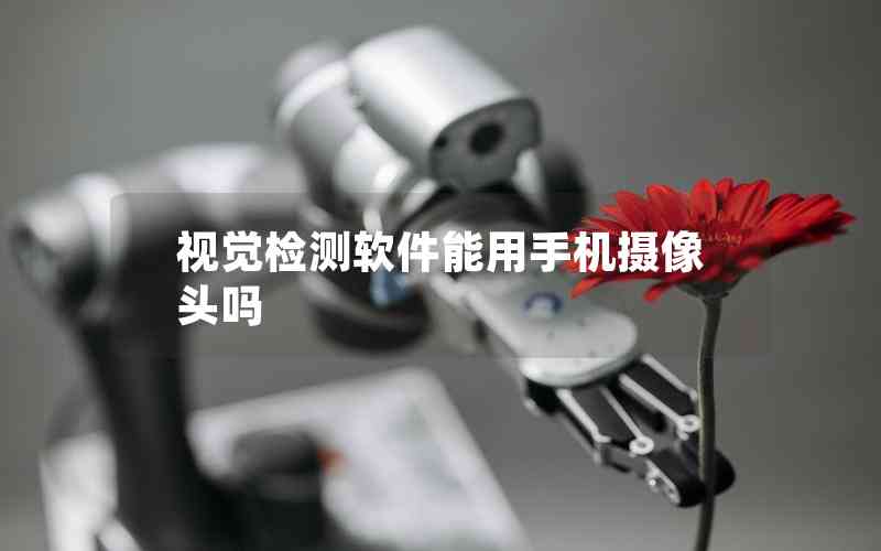 視覺檢測(cè)軟件能用手機(jī)攝像頭嗎
